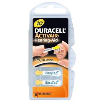 Pilha para Aparelho Auditivo Duracell | PR70 1.45V 100mAh Active Air | Blister 6 und. - 1