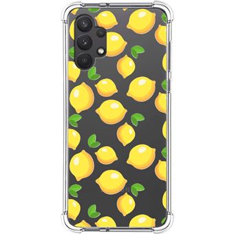 Capa Tumundosmartphone de silicone anti-choque para Samsung Galaxy A32 4G design Desenhos de limões - 1