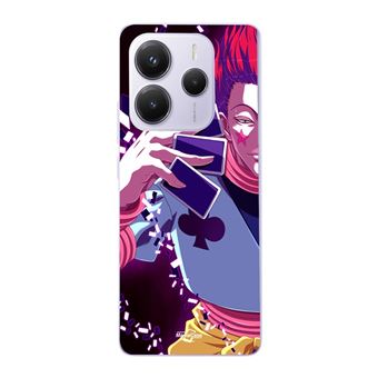 Capa Maniacase para Xiaomi Redmi Note 14 5G | Hisoka Morow e os cartões do anime hunter x hunter - 1