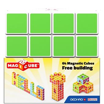 Brinquedo educativo Geomag MagiCube Free Building 64 - 1