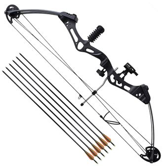 Arco Compound vidaXL com Acessórios e Setas de Fibra de Vidro - 1