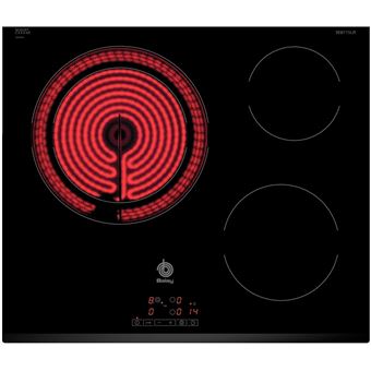 Placa de Cozinha Eléctrica Vitrocerâmica Encastrável Balay 3EB715LR Preto - 1