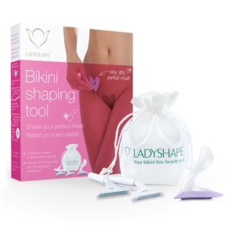 Acessório para máquinas de barbear Ladyshape Bikini Shaping Tool Heart | Rosa, Branco - 1