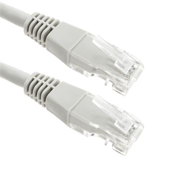 Cabo de Rede BeMatik Ethernet LAN UTP RJ45 Cat.6 3m Cinza - 1