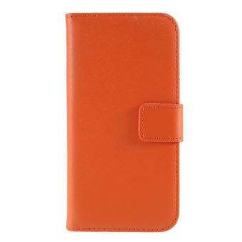 Capa Magunivers de Couro Genuíno com Apoio Laranja para Apple iPhone 8/7 - 1