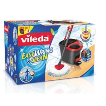 Esfregona Vileda Easy Wring & Clean | Cinzento, Vermelho - 1