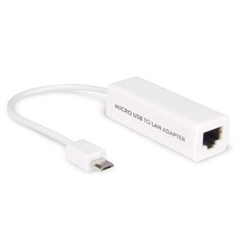 Placa/adaptador de Interface Hamlet ADAPTER MICRO USB-LAN 10/100 | Branco - 1