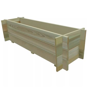 Floreira de Jardim vidaXL 120 cm madeira de pinho impregnada - 1