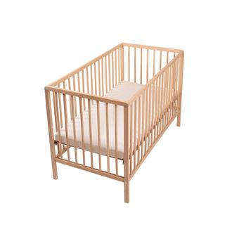 Cama de grades BabyTrold Raw beechen - 1