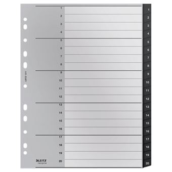 Índice de Tabulação Numérica Leitz 12110000 | Branco - 1