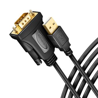 Cabo de Série Axagon ADS-1PQN USB-A 2.0 - serial RS-232 DB9-M FTDI adapter cable 1.5m - Adapter - Digital/Daten | Preto - 1