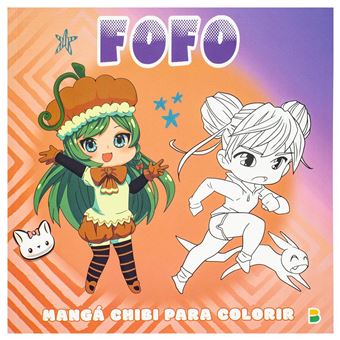 Manga Chibi Para Colorir: Fofo - 1