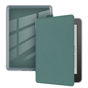 Capa FLOODKING para Amazon Kindle 11th Gen 2024 | Acrílica | à Prova de Respingos | Sleep Inteligente | Verde Escuro - 1