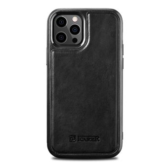 Capa Pele Sintética Icarer para Iphone 12 Pro Max Preto - 1
