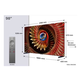 Smart TV TCL C8K 98C89K | QD-Mini LED | 4K UHD | 98'' | D - 1