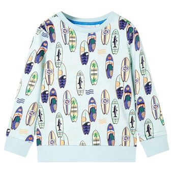 Sweatshirt para Criança vidaXL | Azul-Suave Mesclado | 5 - 6 Anos - 1