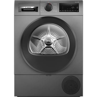 Máquina de Secar Bosch Serie 6 WQG243DR10 | Carregamento Frontal | 9 Kg | Bomba de Calor | C | Cinzento - 1