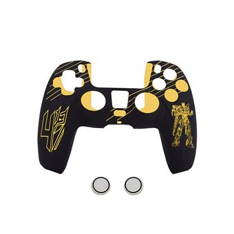 Capa Silicone HSMY com Grips para Comando PS5 - Preto e Amarelo(Transformateurs) - 1