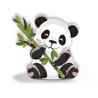 Quebra-cabeça 3D DAM | papelão | Urso panda | Branco - 1
