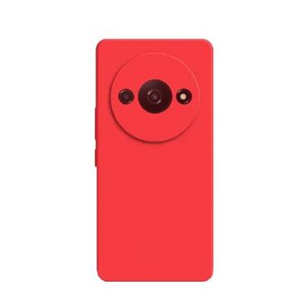 Capa Proteção Traseira Silicone GIFT4ME para Xiaomi Redmi A3 - Vermelho - 1