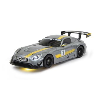 Jamara Mercedes AMG GT3 Carro de corrida on-road Motor elétrico 1:14 Prateado e Amarelo - 1