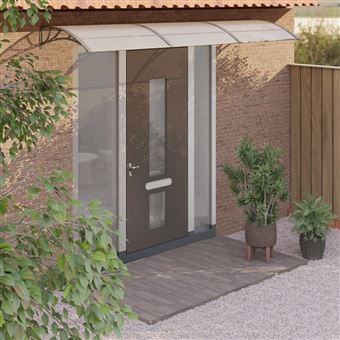 Toldo para Porta vidaXL | 300x75 cm | policarbonato | cinzento - 1