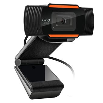 Webcam LinQ USB | Full HD 1080p | Microfone | Ângulo 120º - Preto - 1