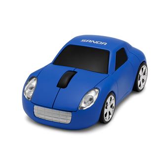 Rato Wireless em Forma de Carro SANDA SD-3728 | Azul - 1