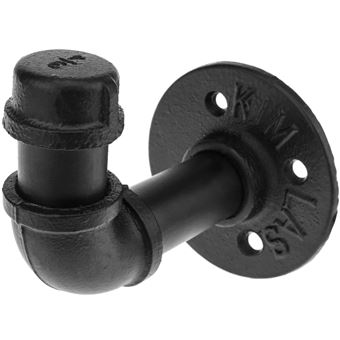 Cabide de Parede de Aço PrimeMatik | 1 Gancho | Cabide e Toalheiro Industrial e Vintage - 1