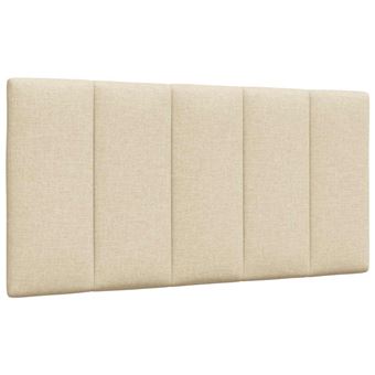 Almofadão de Cabeceira vidaXL | 100 cm | tecido creme - 1