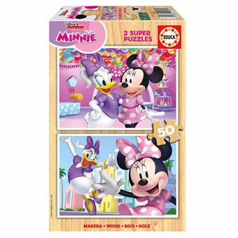 Puzzle Educa 19962 Disney Minnie Mouse | 2X50 Peças - 1