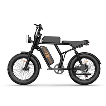 Bicicleta Elétrica URLIFE T2 | 250W | 48V 15.6Ah | Travões a Disco Assistência ao Pedal | Preto - 1