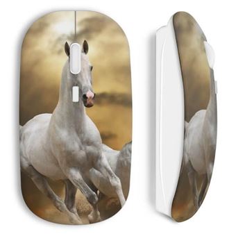 Rato Wireless Maniacase Cavalo Branco Mouse - 1