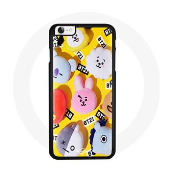 Capa Maniacase para Iphone 7 Bts Bangtan Sonyeondan Bt21 Tata Chimmy Cooky Rj Shooky Koya Mang Evan - 1