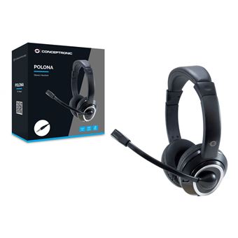 Auscultadores Gaming Conceptronic POLONA02B | Preto - 1