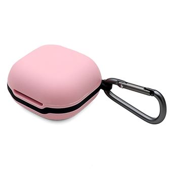 Capa Silicone com Fivela Anti-perda Rosa para Samsung Galaxy Buds Live - 1