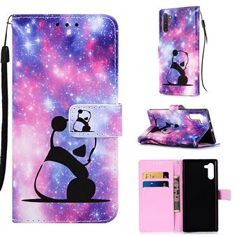 Capa Magunivers PU + TPU Impressão Padrão com Apoio Panda Solitário para Samsung Galaxy Note 10/Note 10 5G