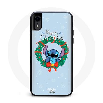 Capa Maniacase para Iphone X Stitch Neve Feliz Natal Azul - 1