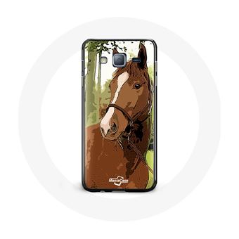 Capa Maniacase para Samsung Galaxy A3 Quarto de Milha Castanho Raça de Cavalo - 1