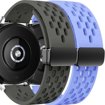 Pack Antiimpacto 2x Bracelete SnapFlow para Garmin Forerunner 265 | Cinzento e Lavanda - 1