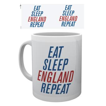 Caneca de Cerâmica England Eat Sleep England Repeat - 1