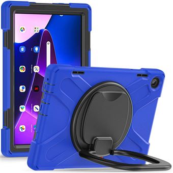 Capa de Silicone à prova de queda com pega e muleta rotativa Magunivers para Lenovo Tab M10 (Gen 3) TB-328FU/TB-328XU - azul - 1
