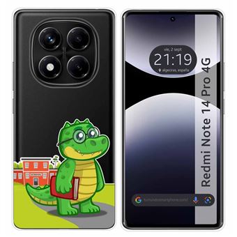 Capa TUMUNDOSMARTPHONE de silicone transparente para Xiaomi Redmi Note 14 Pro 4G com desenhos de design Coco - 1