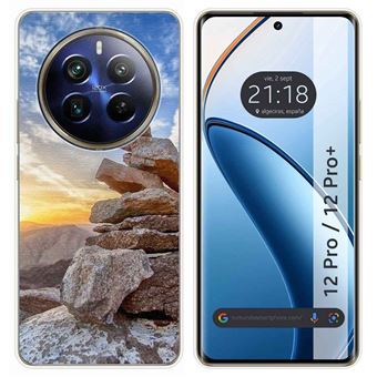 Capa de silicone TUMUNDOSMARTPHONE para Realme 12 Pro 5G / 12 Pro Plus 5G | desenhos Sunset - 1