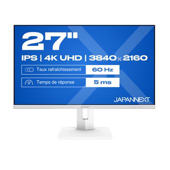 Monitor JAPANNEXT JN-IPS270UHD60F-C65W-HSP-W | LED | 4K UHD | 8 ms | 60 Hz | 27" | E - 1