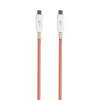 Xtorm CX033 cabo USB 2,5 m 3.2 Gen 1 (3.1 Gen 1) USB C Vermelho, Branco