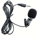 Microfone de Lapela Goeik para Entrevista | IOS, Android - Preto