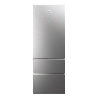 Frigorífico Combinado Haier HTW7720DNMP | 200,6x70x67,5 cm | 486 L | D | Platina, Aço inoxidável - 1