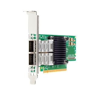 Cartão de Rede HPE InfiniBand HDR/Ethernet 200Gb 2-port QSFP56 PCIe4 x16 MCX653106A-HDAT Adapter - 1