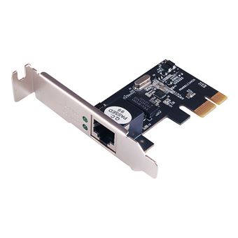 Cartão de Rede Longshine PCI Express 10/100/1000Mbit/s Gigabit-Ethernet-Adapter | Preto - 1